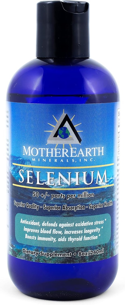 Ibu Bumi Mineral - Selenium - Promotes Pertumbuhan Tubuh Normal, Supports Fertility, Envouges Tislesticity, Mampu Antioksidant - 8 Ounce 96 Servings