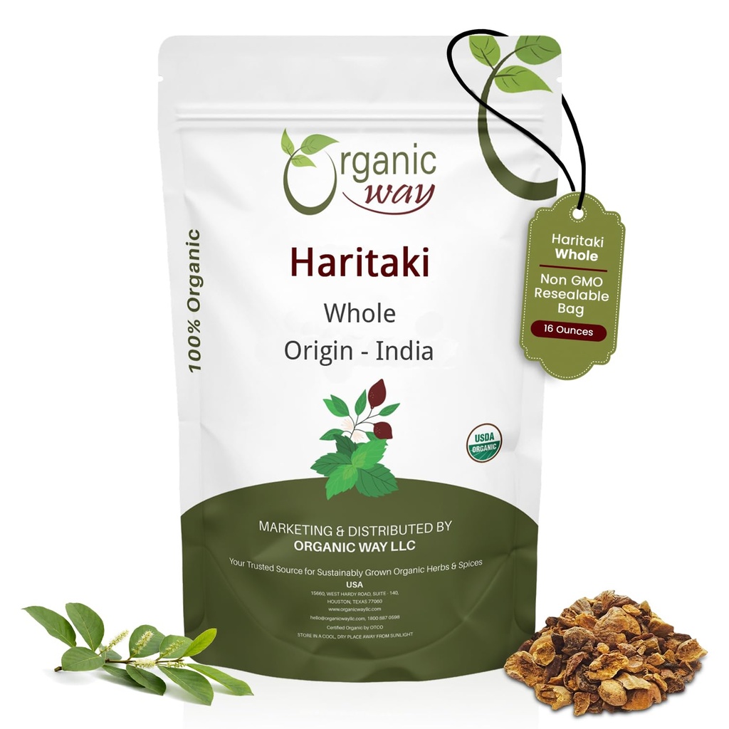 Jalan Organik Haritaki Whole (Chebulic Myrobala): Terminalia Chebula (Yellow Myrobala)