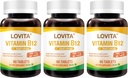 Lovita Vitamin B12 1000 mcg (B12 Vitamin sebagai Cyanocobalamin), Timoed Rilis B12, Vegan-Friendly, Supports Nervous System, 60 Vegetarian Tablet (2 Bulan Supply) (3)