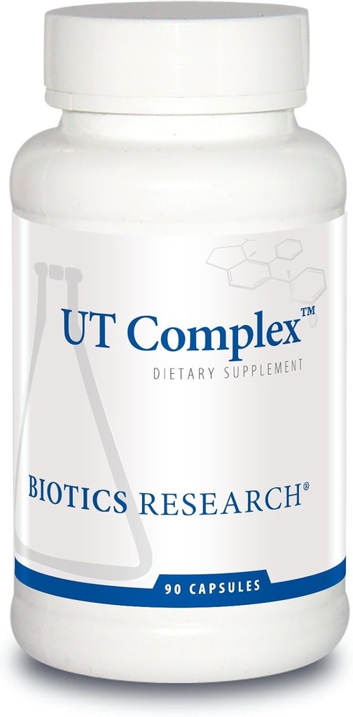 Riset Biotika UT Complex ™ - Chrysanthemum, Couch Grass, Cornsilk, Zhu Ling dan Buchu Extract, Dukungan Tract Urinary, Ginjal Fungsi, Kesehatan Renal. 90 Kapsul.