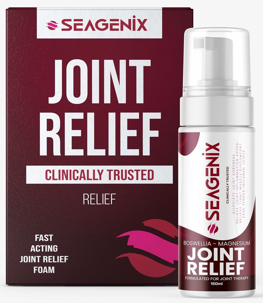 Gabungan Relief Muscle Foam - Bersama Semprotan Boswellia Magnesium Formula - Relax Stiff Joints - Kemudahan Gangguan Otot Cepat - Semua Relief Natural - Bantuan Untuk Penghinaan Joints dan Otot