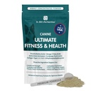 Dr. Bill 's Canine Ultimate Fitness & Health Vitamin for Dogs 124; Multivitamin for Dogs w / Coenzim Q-10, Vitamin E, Vitamin D-3, Biotin Accid, Hialuronic Dog Vitamin dan Suplemen 340g