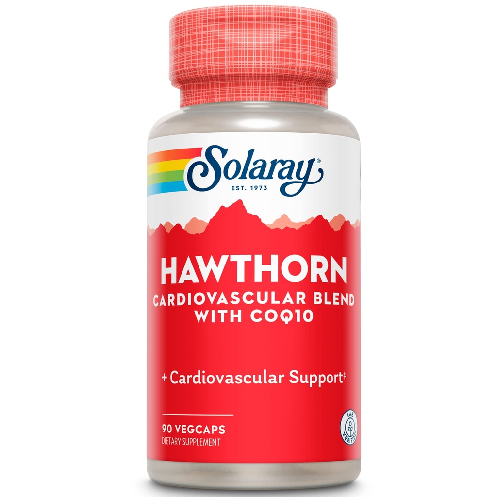 SOLARAY Hawthorn Khusus Formula, 150mg, 90 Count