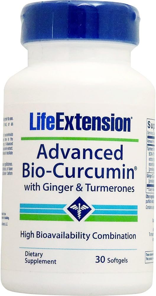 Ekstensi Hidup Lanjutan Bio- Curcumin dengan Ginger & Turmerones, 30 softgels