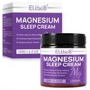 Magnesium Cream for Sleep - Enriched with Almond Oil, Lavender, and Vitamin E for Deep Relaxation