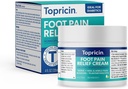 Topicin Foot Pain Relief Therapy Cream (4 oz) Fast Acting Pain Relieving Rub