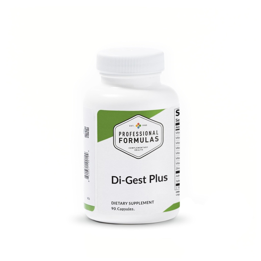 Formula Di- Gest Plus Profesional - Betaine, L- Glutamic Acid, Pankretin, Papin dan Pepsin untuk Dibubble Healthy, Nutrient Absorpsi, and Gut Lining - Hipoallergenik, Gluten Free, 90 Capsules