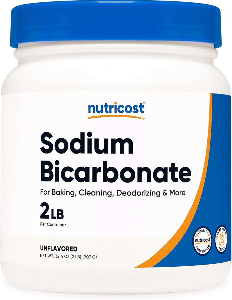 Sodium Bikarbonat (2 LB) tanpa biaya - 600mg Per Serving, Non-GMO, Gluten Free