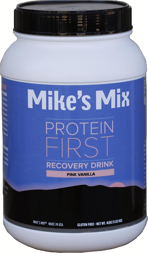 Mix Protein Mix Pertama Minum 4 Lbs- Pink Vanilla, Real Food Produk, Sederhana dan Natural...