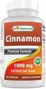 Terbaik Cinnamon 2000 mg Equivalen dengan Chromium 400 mcg per Serving - Metabolisme Dukungan - 180 Capsules
