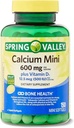 Spring Valley Calcium Plus Vitamin D3 150 Mini Softgels: