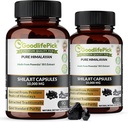 Premium Himalaya Shilajit Capsules dari PowerShilajit Rich di Trace Mineral & Fulvic Acid High Ality Sourcing. Diekstrak secara tradisional AllNatural NonGMO No Stearate No Rice Flour (Paket 2)