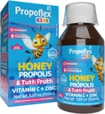Beelife Bee Propolis Cough Syrup Kids - Triple-Action - Natural Syrup, Brazilian Green Propolis, Zinc, Bromelain, Vitamin C- Dukung kekebalan & Pemulihan - dari Brasil, Tutti Fruit Flavor, 150 ml