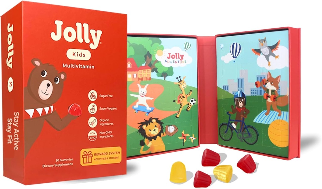 Jolly Adventure ®: Vitamin Anak-Anak Terbaik untuk Tubuh Sehat Dipasangkan dengan Aktivitas Harian Menyenangkan untuk Sukses Pengembangan - Topik: Bantuan Anak-Anak Suka Latihan & Tetap Fit