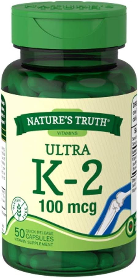 Kebenaran Alam Ultra Vitamin K-2 100 mcg, 50 Cacah (2)