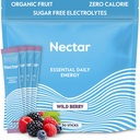 Nectar Energy Booster - Caffeine Organik, B12 & Electrolytes - Sugar Free & Zero Calorie - Kopi Sehat, Minuman Energi & Soda Alternatif - Hidration & Energi Supplemen (Paket Besin 30 Powder)