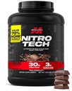 Muscletech Whey Protein Powder (Milk Chocolate, 4 Pound) - Nitro- Tech Ultimate Muscle Building Formula dengan Whey Protein Isolate - 30g Protein, 3g Creatine & 6.8g dari BCAA - Packaging May Vary