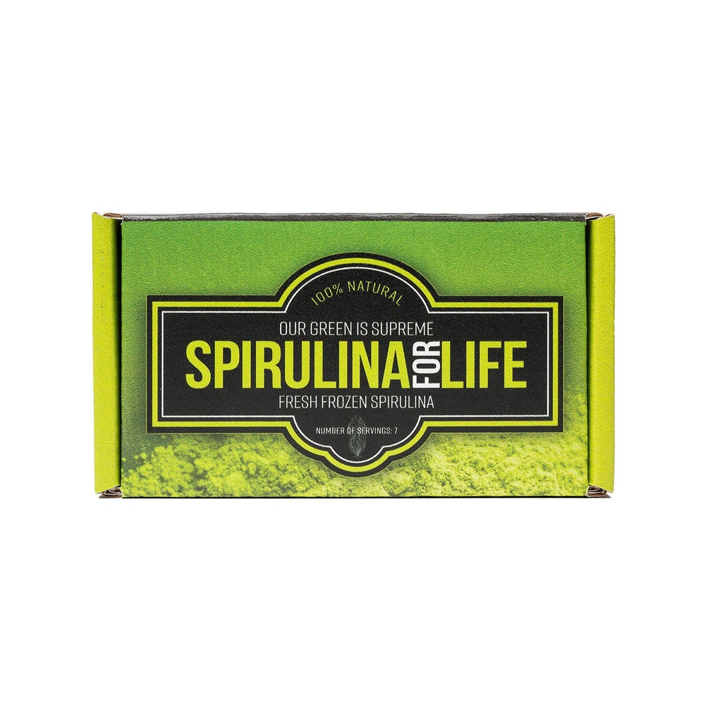 Spirulina 7 Stick Pack 7 Day Supplily Spirulina Live Flash Frozen 100% Pure Grown di Alkali Water Grown, Dibayarkan dan Frozen di USA Paling Lengkap Super Food dan Natural Multivitamin