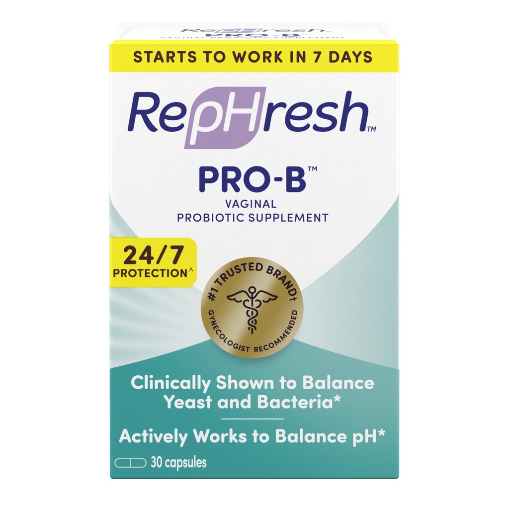 RepHresh Pro- B Tambahan Probiotik untuk Perempuan, 30 Oral Kapsul