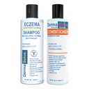 Eksema Shaditioner & Conditioner (Combo Pack) - Flare Control Scalp & flake Relief Therapy yang Protect, Moisturizes, dan Reparts Skin oleh DermaSolve - Anak-anak & Dewasa