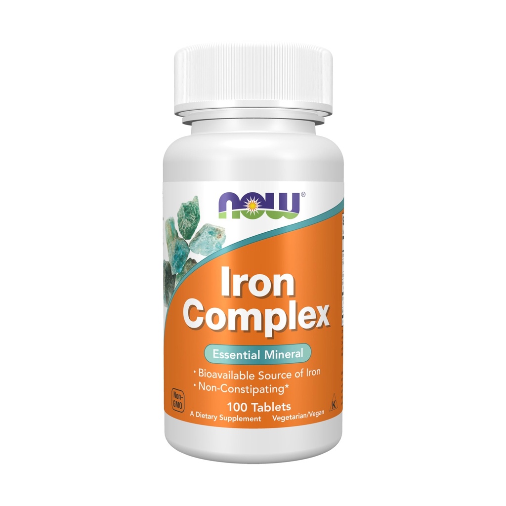 KONNOW Foods Suplemen, Kompleks Besi, Tidak-Konstipating *, EscalyMineral, 100 tablet