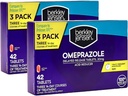 berkley jensen Omeprazole 20 mg Delayed Release Tablet - Heartburn - Acid Reducer Pills - Trets Freedent Heartburn - 3 x 14-Day Courses, 42 Count (Pack of 2)