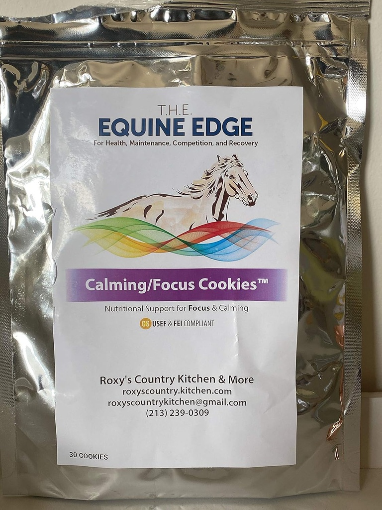 Calming / Focus Cookies - Natural Horse Suplemen untuk Calming & Focus, 30 Cookies