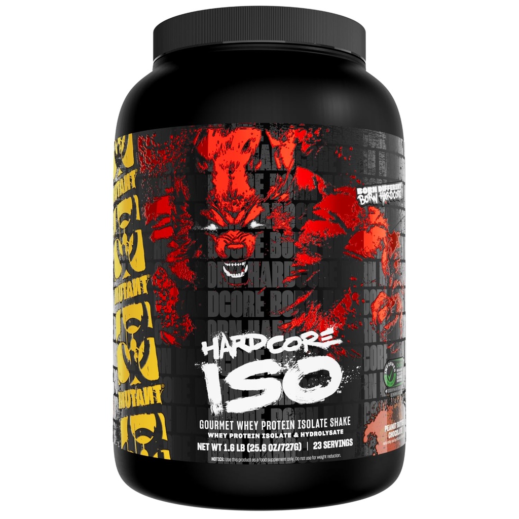 Mutant ISO Surge Whey Protein Powder Akt Fast to Help Recover, Build Muscle, Bulk and Power, 1.6 lb (Peanut Butter Chocolate)