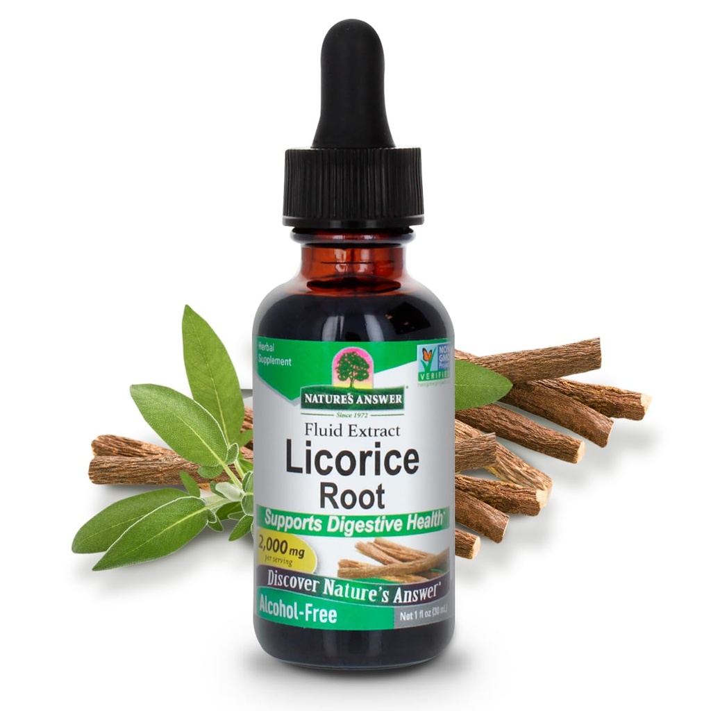 Nature 's Respons Licorice Root 124; Herbal Suplemen 124; Pendukung Kesehatan Digetical 124; Non- GMO & Kosher 124; Bebas, Gluten- Free & Vegan (2 Pack)