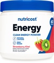 Kompleks Energi Nukloss (Strawberry Kiwi) (60 Servis) - Bubuk Energi Bersih, Tambahan 300g Dieter
