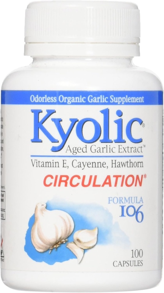 Kyolic Aged Bawang putih Ekstrak Hati Sehat Formula 106 - 100 Kapsul