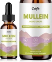 Mullein Drops for Lungs - Mullein Leaf Extract dengan Marshmallow Root, Perilla & Astragalus untuk Dukungan Respiratory, Imune Boost & Lung Detox, Natural Herbal Formula, Vegan, 2 fl oz
