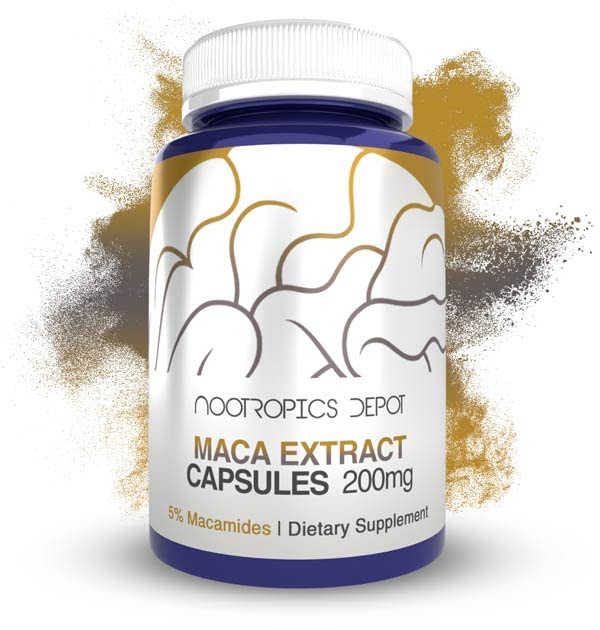 Maca Extract Capsules 124; 5% Macamides 124; Lepidium meyenui 1124; Mood, Energy, and Vitalitas 124; 60 Count