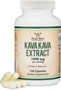 Kava Kava Capsules 1.000mg per Serving, 120 Count (High Fadure Progitiv3-5% Kavalactones Root Extract) Kava Powder Root Extract for Relaxation (Non-GMO, Vegan Safe) by Double Wood