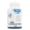 PlantVital Magnesium Glycinate 200mg 120 Capsules - Abupsi Tinggi, Non- GMO, Vegan, Gluten- Free - Dukungan Normal Tidur, Fungsi Muscle & Nerve, Jantung Normal & Bone Kesehatan, Bantuan Merasa Tenang & Relax
