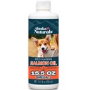 Alaska Suplemen Salmon Salmon Salmon liar untuk Dogs Skin dan Coat dengan EPA DHA Omega 3 Fatty Accids Food Topper 15.5 oz. Pompa