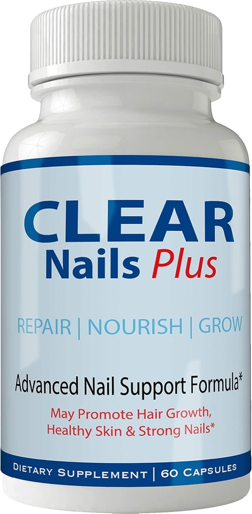 Hapus Nails Plus Pil - Advanced Unique Growth Vitamin dan Minetarin dengan Biotin - Gluten Free 60 Capsules - Rambut Lash Skin dan Nails Kekuatan Ekstra Formula Growth Booster