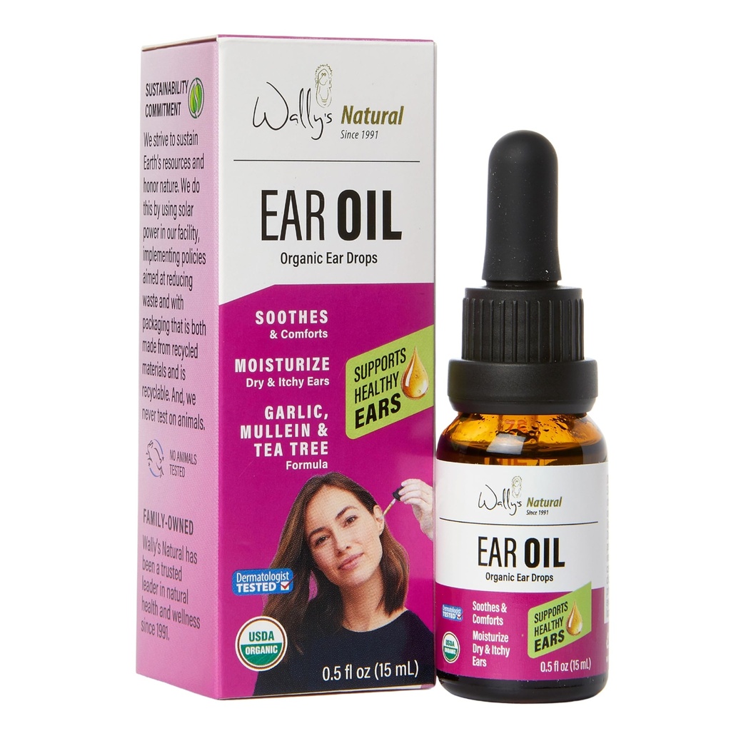 Wally 's Natural Organic Ear Oil, 0.5 Ounce