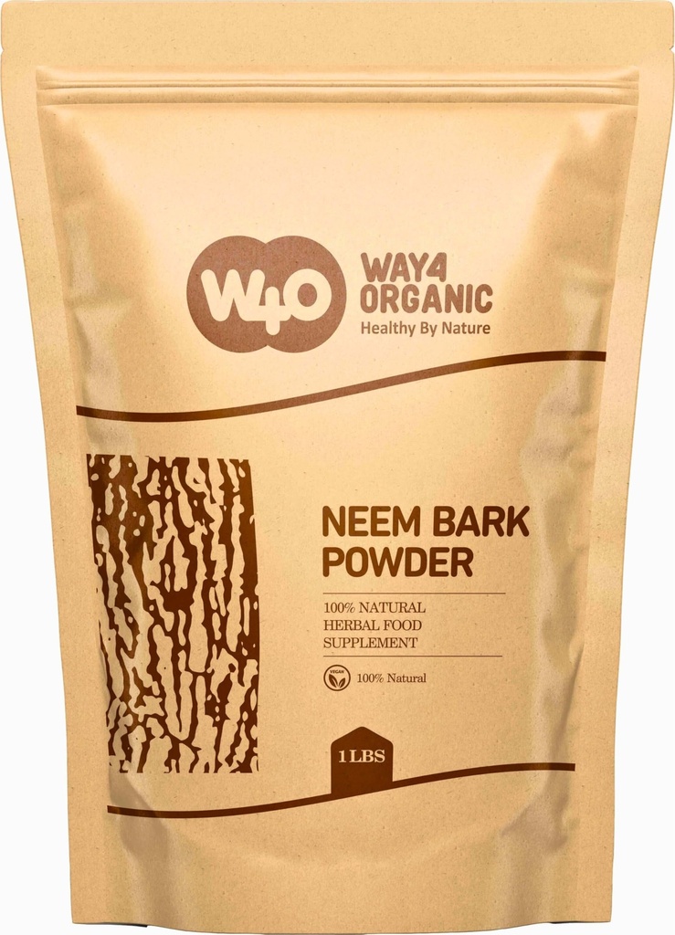 Neem Bark Powder 16 Oz (1 lb) - Dental and Ditraffic Dupder - Way4Organic