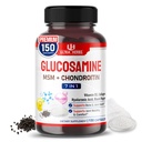 Glucosamin Chondroitin MSM - Joint Mobility Supplement Mobility Enhanced with Collagen, Hyaluronic Acid, Vitamin D3 = 124; 150 Capsules