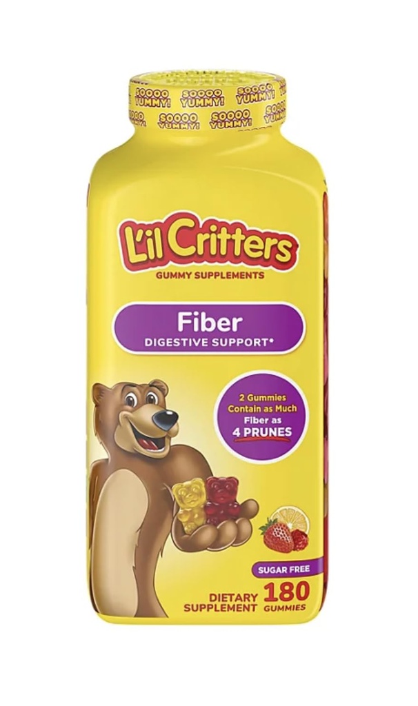 I 'il Critters Fiber Gummies, Sugar Free, 180 Count