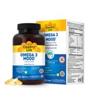 Country Life Omega 3 Oil Supplemen - EPA berkonsentrasi tinggi dan DHA Omega 3 Acids Gendut - 2000mg Minyak Ikan untuk Kesehatan Emosional, Dukungan Mood, dan Tanpa Rasa Ikan - Natural Lemon Flavor