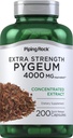 Piping Rock Pygeum Suplemen 4000 mg 124; 200 Capsules 124; karena Pria dan Wanita 124; Pygeum Africanum Bark Ekstra Kekuatan 124; Non-GMO, Gluten Bebas