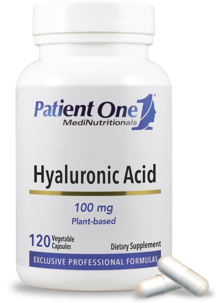 Pasien Satu Hyaluronic Acid 100mg 124; Tambahan untuk Mendukung Hidrated, Youthful Skin dan Gabungan Health