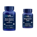 Hidup Extension Bone Restore + Vitamin K2 Vitamin & Minemary Mempertahankan Kesehatan Tulang & Kekuatan & Magnesium Caps, 500 mg, Magnesium Oxide, Citrate, Succinate, Heart Health, Healthy Bones