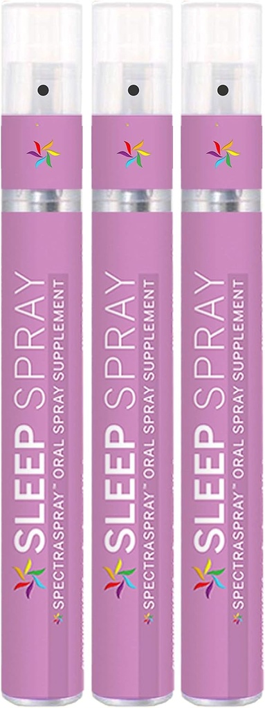 Spectraspray Sleep Supplement 3 Pack - Support Restness and Good Night 's Sleep, 90 Servis Cepat Sleep Aid, 30 Day Supply per Semprot