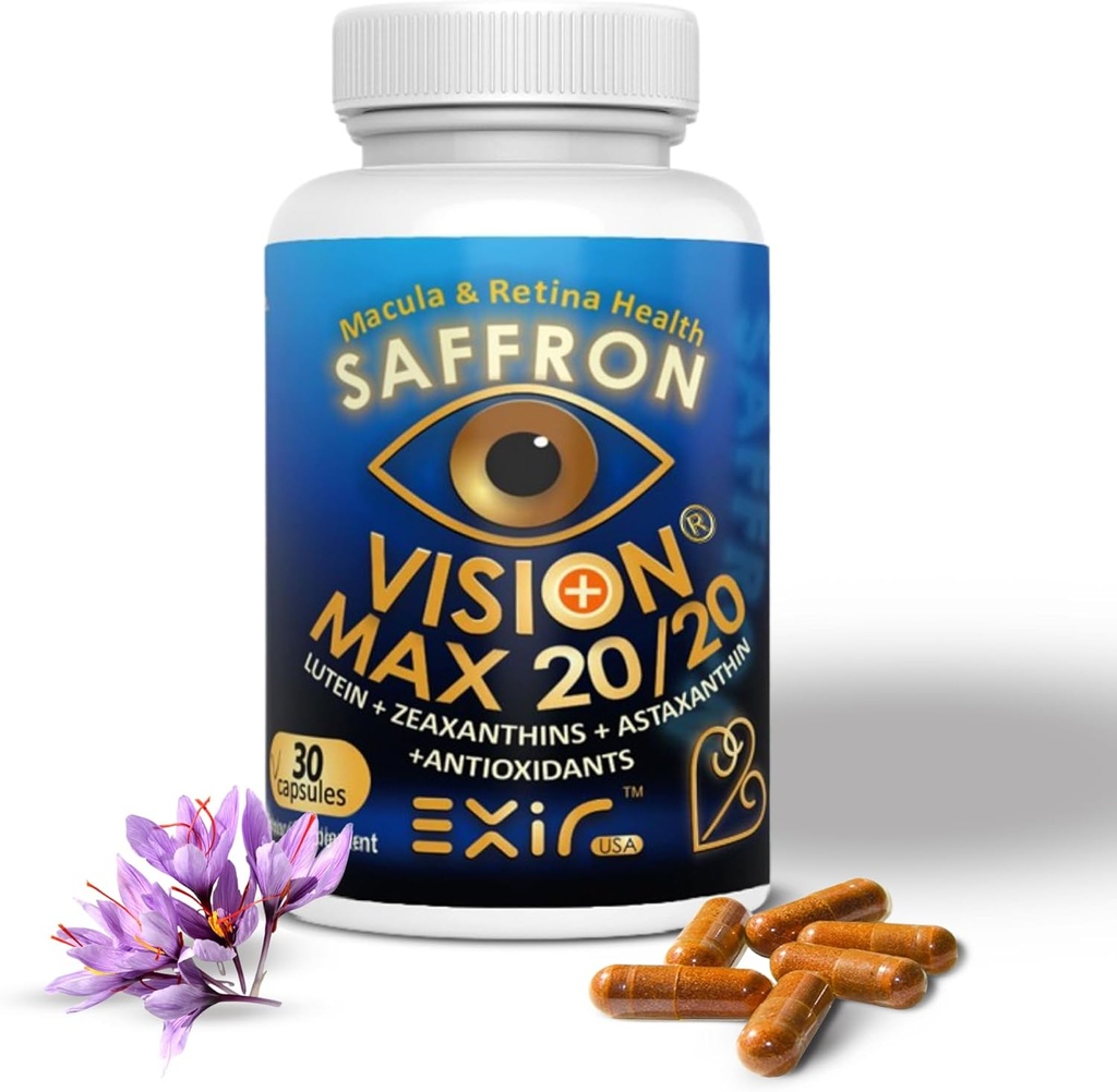 EXIR Visual Performance Support Eye Suplemen untuk Macalar, Night Vision, Eye Strain, 30 Kapsul