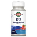 KAL Vitamin B12 Adenosylcobalamin 1000 mcg - B 12 Vitamin, B-1000mcg Aktif untuk Women & Men, Energy Dukung - Strawberry Flavor - 90 ActiveMelt Micro Tablets