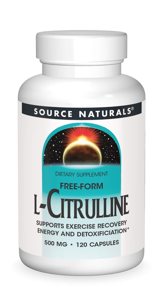 Sumber Impuls L- Citrulline - Mendukung Pemulihan Latihan, Energi dan Detoksifikasi *, 500 mg - 120 Kapsul