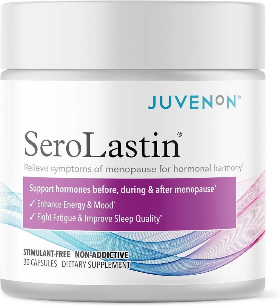 Suplemen Menopause untuk Dukungan Mood Perempuan, Hot Flashes Relief, Dukungan Peri- Menopausal, Hormone Keseimbangan, Tenang Provenity, Energi, Kejelasan, Tidur, Suplemen Herbal Alami, (30 Kapsul)